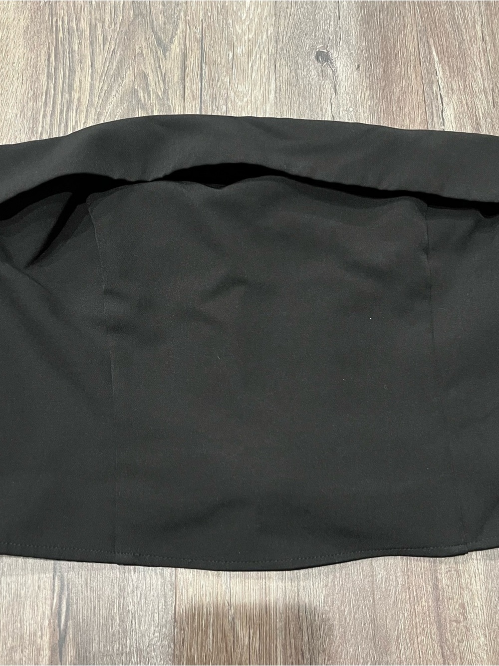 Dynamite Black Strapless Bandeau Top